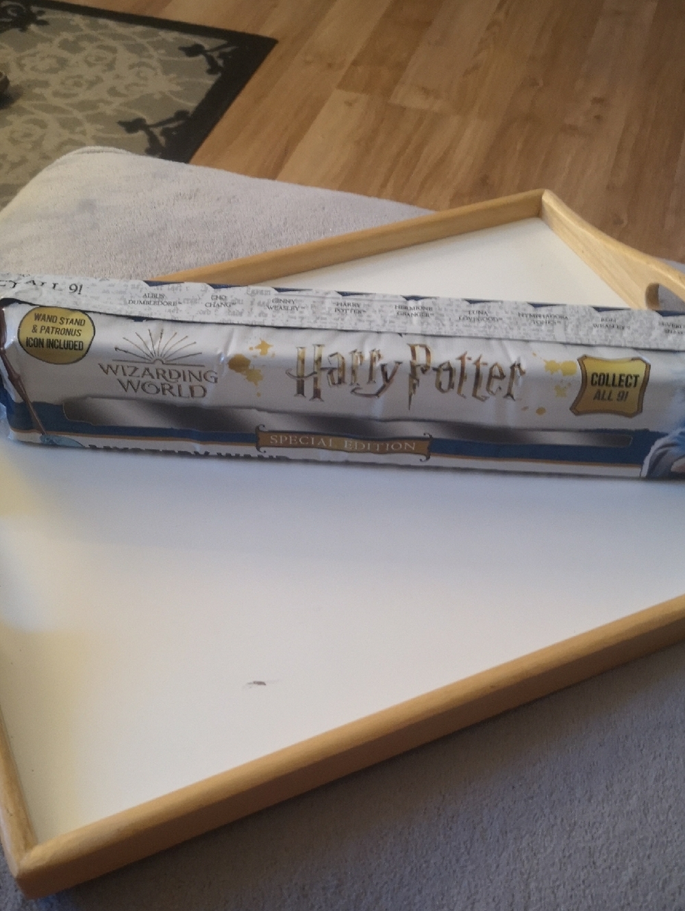 Sealed Harry Pottery Special Edition Mystery Wand Patronus Series 12" & Stand